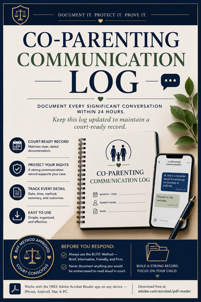 Co-Parenting Communication Log
